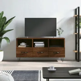 szafka-pod-tv-brazowy-dab-102x36x50-cm