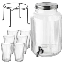 zestaw-sloik-z-kranikiem-stojak-szklanki-6-szt