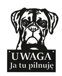 tablica-uwaga-pies-ja-tu-pilnuje-czarna