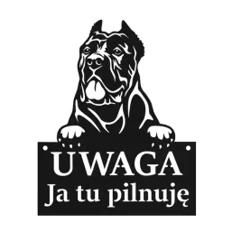tablica-uwaga-pies-ja-tu-pilnuje-czarna