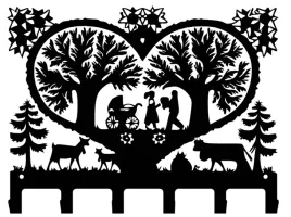 wieszak-na-sciereczki-ubrania-serce-drzewo-gwiazdy