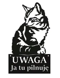 tablica-uwaga-kot-ja-tu-pilnuje-czarna-metalowa