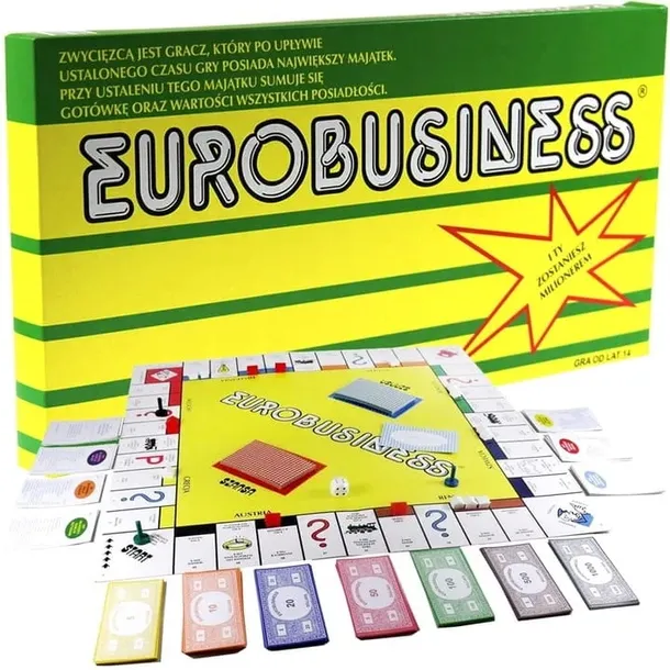 Gra eurobiznes planszowa towarzyska EUROBUSINESS