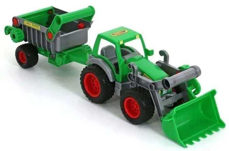 wader-traktor-ladowarka-z-naczepa-farmer-technik-bohater-brak