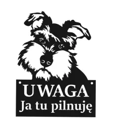 tablica-uwaga-pies-ja-tu-pilnuje-czarna
