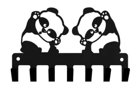 wieszak-na-klucze-2-pandy-panda-loft-czarny