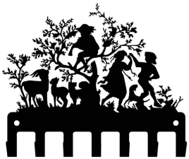 wieszak-na-klucze-chlopiec-na-drzewie-i-zwierzeta