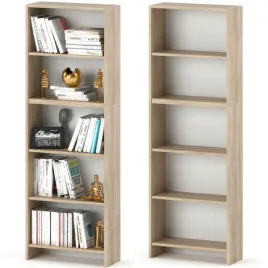 regal-na-ksiazki-dab-sonoma-5-polek-60-cm-segregatory-zabawki-biuro-salon