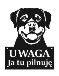 tablica-uwaga-pies-ja-tu-pilnuje-czarna