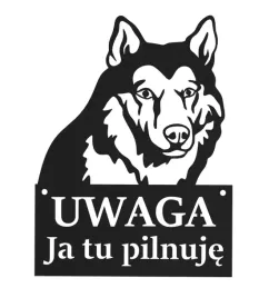 tablica-uwaga-pies-ja-tu-pilnuje-czarna