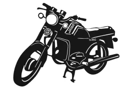 jawa-ts-350-obraz-metalowy-plus-wkrety-loft-czarny