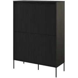 komoda-czarna-ryflowana-na-nozkach-98-cm-tr-03-trend