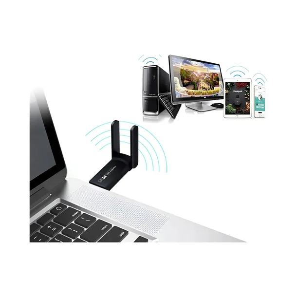karta-sieciowa-wifi-adapter-usb-3-0-1300-mbps-5ghz-2-tryby-symulacja-ap-stan-nowy-antena-zewnetrzna-nieodkrecana