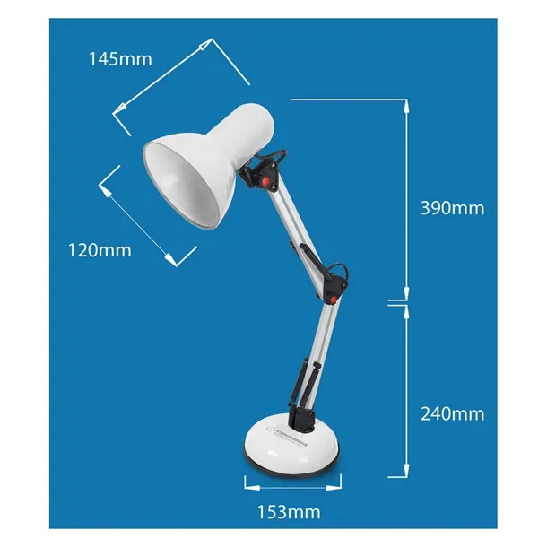 esperanza-lampka-kreslarska-e27-avior-biala-dlugosc-wysokosc-63-cm