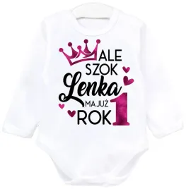 body-dlugi-rekaw-urodzinowe-ale-szok-ma-juz-rok-z-imieniem-dziecka-r-74