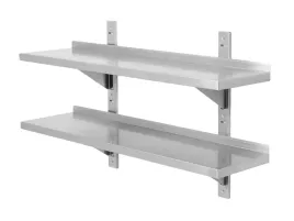 polka-wiszaca-scienna-przestawna-podwojna-stal-nierdzewna-120x30cm-inox
