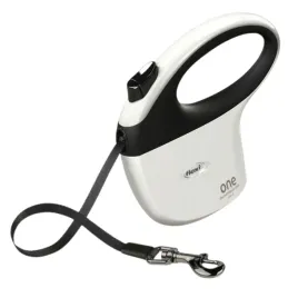 smycz-automatyczna-dla-psa-flexi-one-s-bialo-czarna-tasma-5m-do-15kg