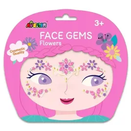 avenir-naklejki-do-twarzy-klejnoty-na-twarz-kwiat