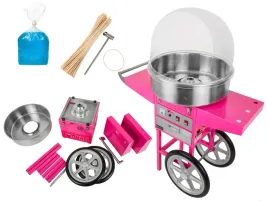 urzadzenie-do-waty-cukrowej-mobilne-na-wozku-z-kopula-ochronna-cukier-patyk