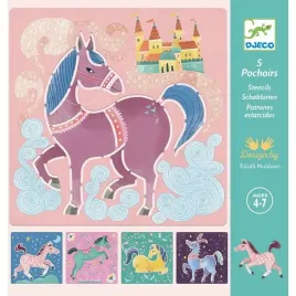 djeco-szablony-dla-dzieci-do-odrysowywania-konie