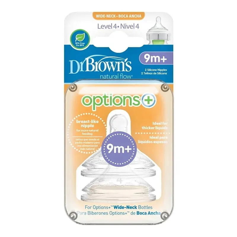 dr-brown-s-2x-smoczek-do-butelki-options-9m-stan-nowy