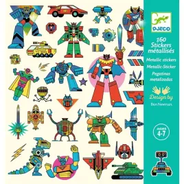 djeco-naklejki-metaliczne-roboty-160-sztuk