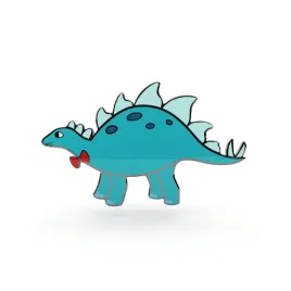 pinets-przypinka-dinozaur-z-kokardka-turkusowy