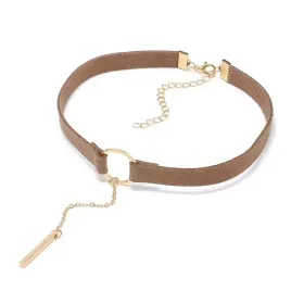 choker-zamszowy-brazowy-ze-zlotymi-dodatkami
