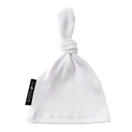 lullalove-czapeczka-niemowleca-z-wezelkiem-biala