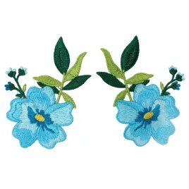 naszywka-2-szt-kwiaty-niebieskie-haftowane-para