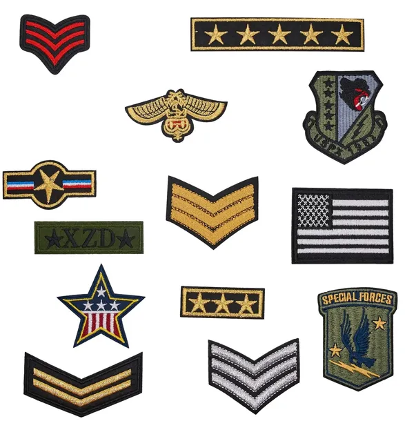 ZESTAW 13 MILITARNY pagony gwiazdy naszywki TERMO