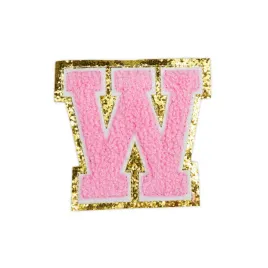 naszywka-rozowa-duza-litera-w-napis-font-brokat