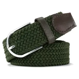 pasek-pleciony-ciemny-zielony-srebrna-klamra-khaki