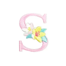 naklejka-naszywka-termo-litera-s-haftowana-kwiaty
