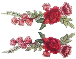 komplet-2-sztuki-naszywka-duza-roza-kwiaty-haft