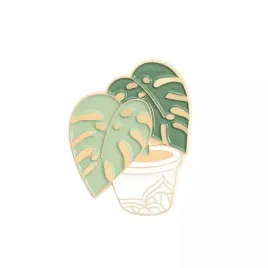 pinets-przypinka-roslinka-monstera-w-donicy-zlota