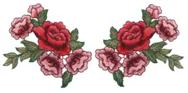 komplet-naszywka-roza-kwiaty-haft-18cm-2-sztuki