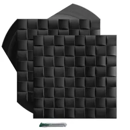 czarne-kasetony-sufitowe-panele-scienne-cz16-32szt