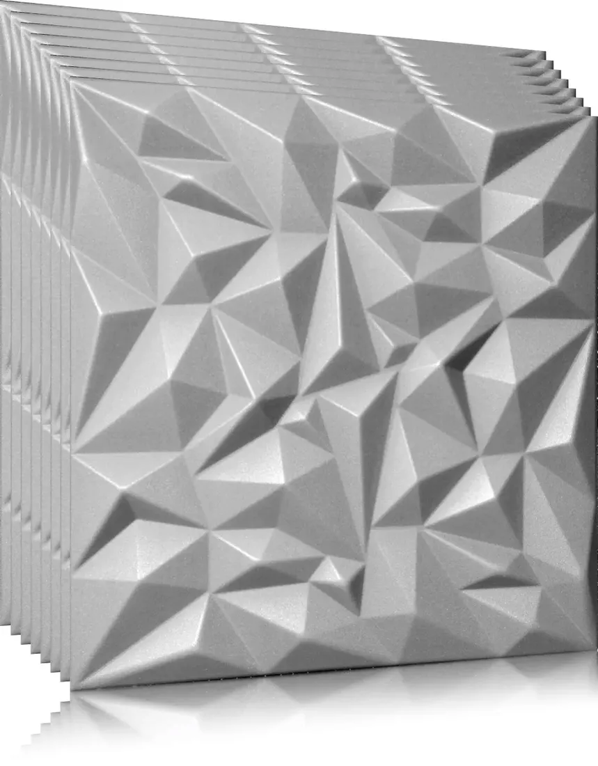 kaseton-scienny-panele-scienne-3d-ametyst-szary-2m2-stan-nowy