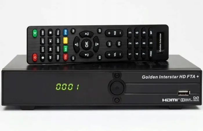 oryginalny-pilot-satelitarny-hdtv-golden-interstar-fta-plus-dvb-s2