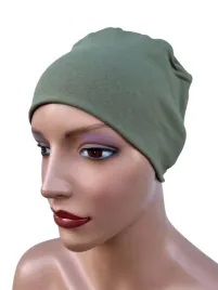 czapka-do-spania-onkologiczna-gaya-komfort-khaki-bezszwowa
