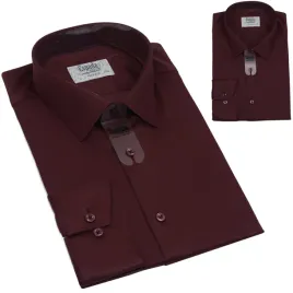bordowa-koszula-meska-m-39-40-z-dlugim-rekawem-stylowa-ciemny-bordo
