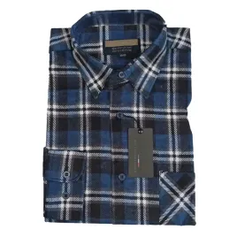 wygodna-koszula-flanelowa-meska-44-45-w-kratke-casual-bawelniana-codzienna