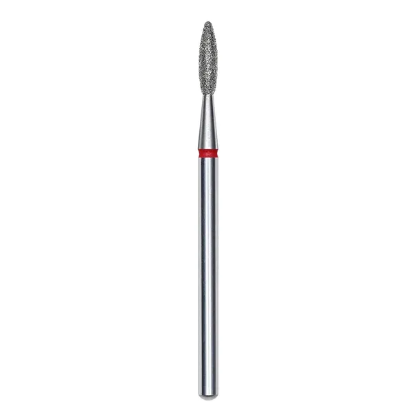 STALEKS Frez diamentowy PŁOMYK czerwony do paznokci EXPERT 2,1/8mm