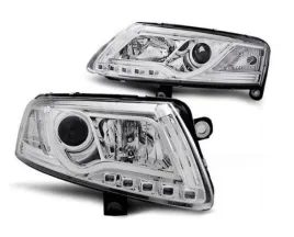 lampy-przednie-audi-a6-c6-chrom-tube-led