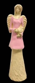 figurka-aniol-stojacy-z-kotem-rozowy-37cm-hand-made