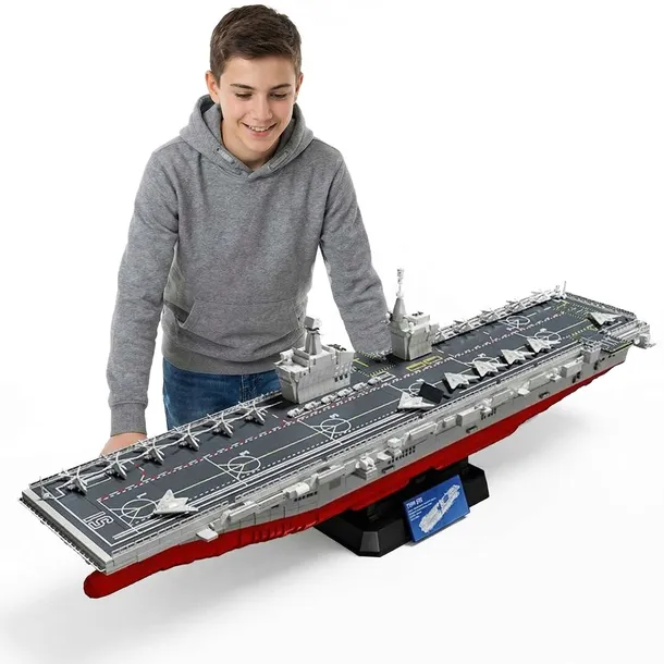 WIELKI ZESTAW KLOCKÓW 4526EL LOTNISKOWIEC KLOCKI WWII 88CM 1:300 SAMOLOTY