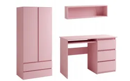 rozowe-meble-dla-dziewczynki-meble-mlodziezowe-koss-zestaw-3-mx
