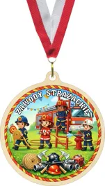 medal-drewniany-6-cm-zawody-sportowo-pozarnicze-medal-strazacki-wstazka