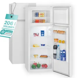 lodowka-chlodziarko-zamrazarka-206l-dwudrzwiowa-energooszczedna-led-cicha